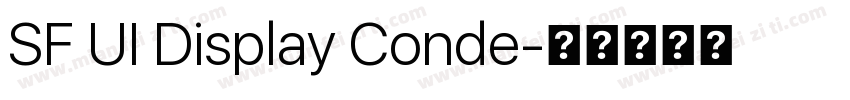 SF UI Display Conde字体转换